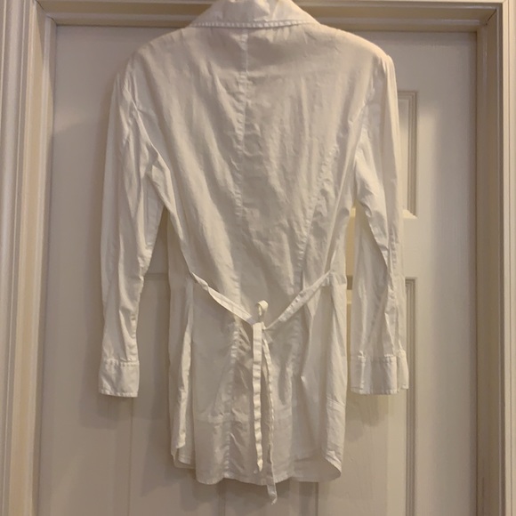 DKNY 3/4 sleeve, tunic-style button down blouse - Picture 2 of 2